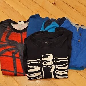 Carter's Black and White Skeleton Tee